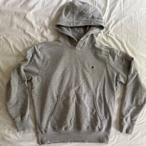 Aime Leon Dore Double Crest Floral Embroidery Hoodie - Heather Gray - Size L